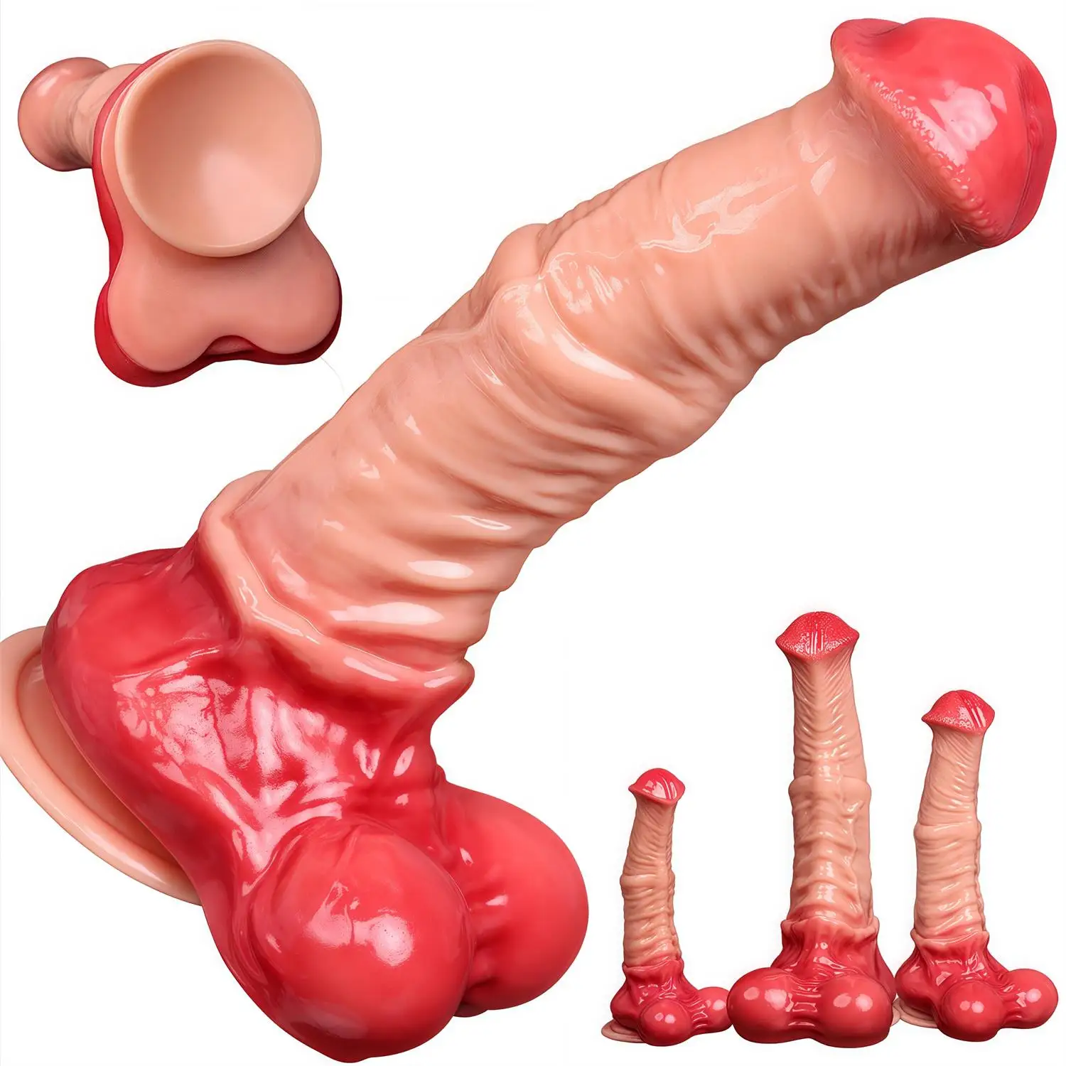Horse Dildos Huge Silicone Monster Penis Anal Plug Soft Anal Toys Masturbator Animal Dick Lesbian Buttplug Gay Sex Tools Cock
