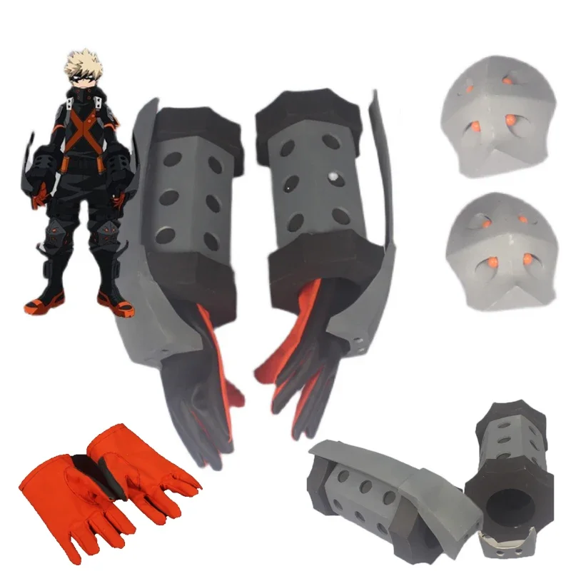 Anime My Hero Academia Bakugou Katsuki Armour Armor Gloves Cosplay Costume Props Halloween Carnival Cosplay Costume Accessories