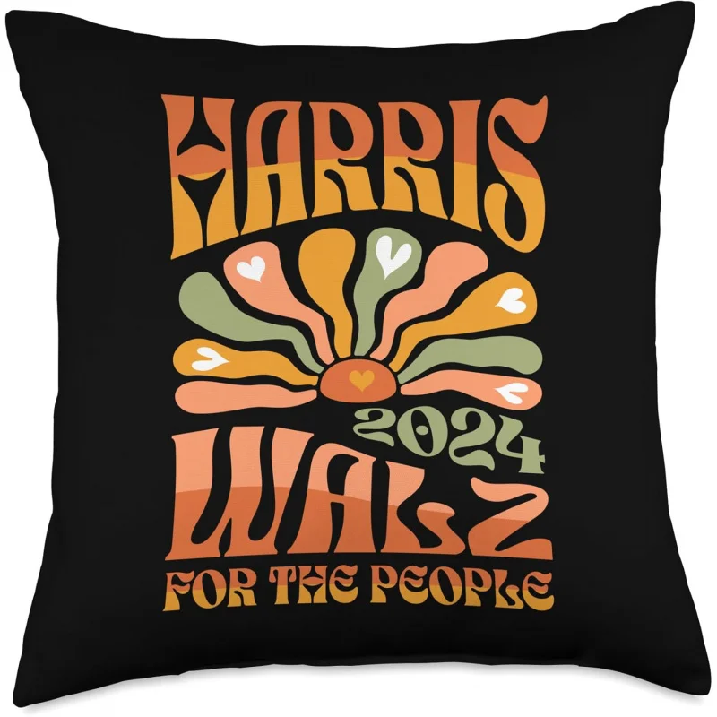 Harris Walz 2024 Election President Kamala Harris Tim Waltz Throw pillowcase