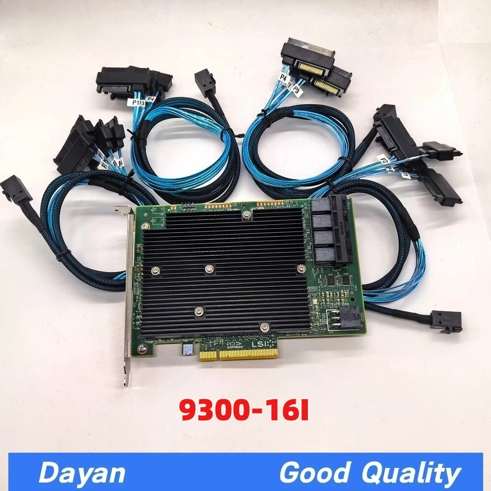 

LSI SAS 9300-16I 12GB/S HBA BUS ADAPTER CARD IT Mode 4*SFF-8643 SAS Cable