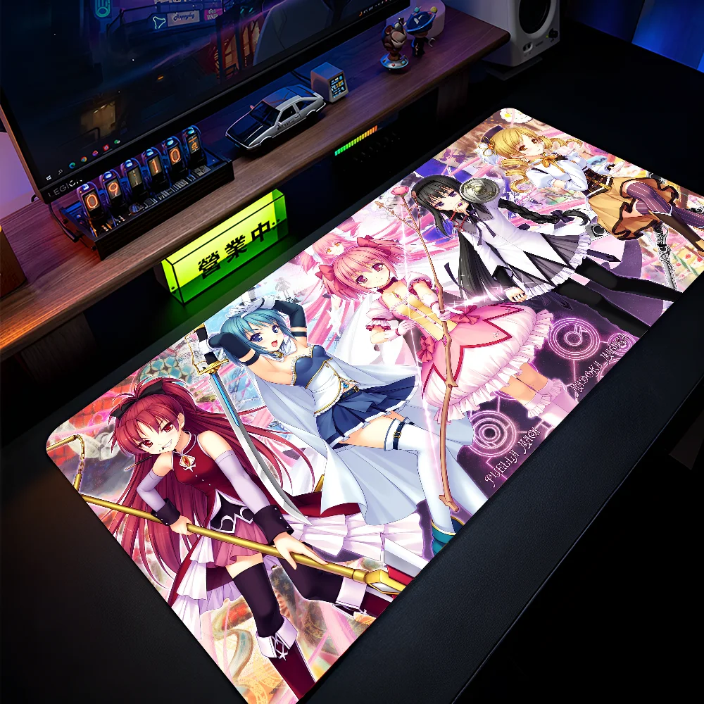 Anime P -Puella Magi Madoka Magica Mousepad Large Gaming Mouse Pad LockEdge Thickened Computer Keyboard Table Desk Mat