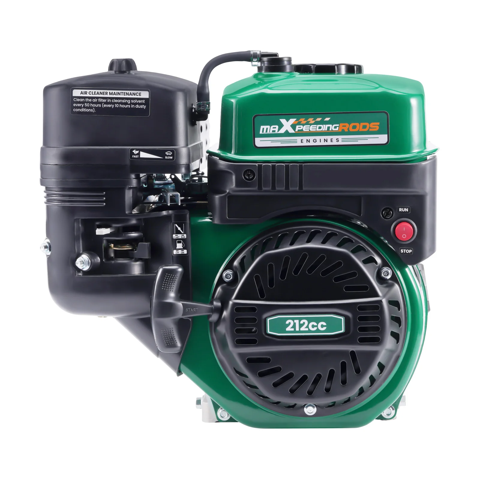 7HP 212cc Horizontal Engine Motor Gasoline 4 Stroke Recoil Start For Compressor