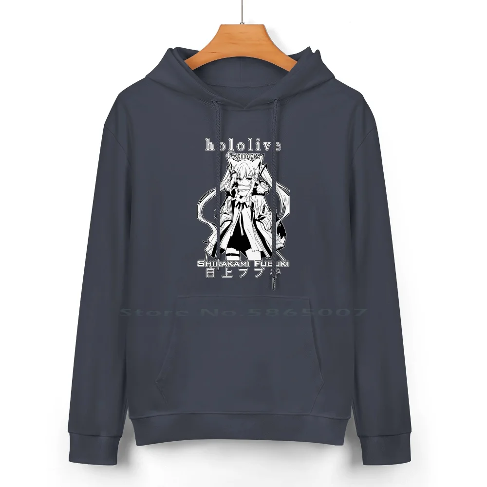 Shirakami Fubuki Gamers Hololive Pure Cotton Hoodie Sweater 24 Colors Shirakami Fubuki Hololive Fubuki 100% Cotton Hooded