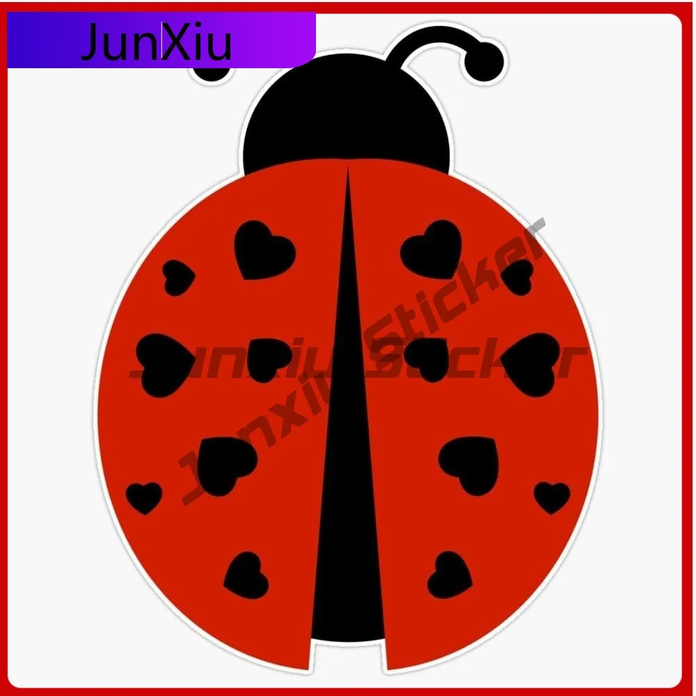 

Ladybug Love Vinyl Waterproof Sticker Scratch-proof Decal Accessories Car Laptop Wall Window Bumper Stickers For Rv Car Decor
