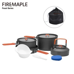 Fire Maple Cookware Kit Backpacking Aluminum Cooking Picnic Set Outdoor Camping Hiking Frypan Foldable Feast Series Tableware