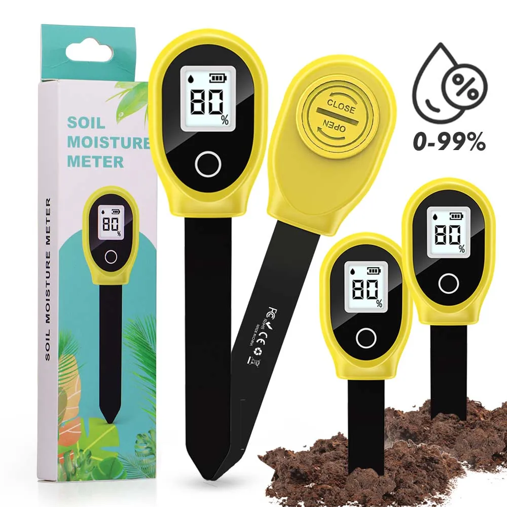 1pcs Soil Moisture Meter Accurate 0-99% Moisture Detector for Plants Garden Lawns Greenhouse Potted Plants Battery NOT Included