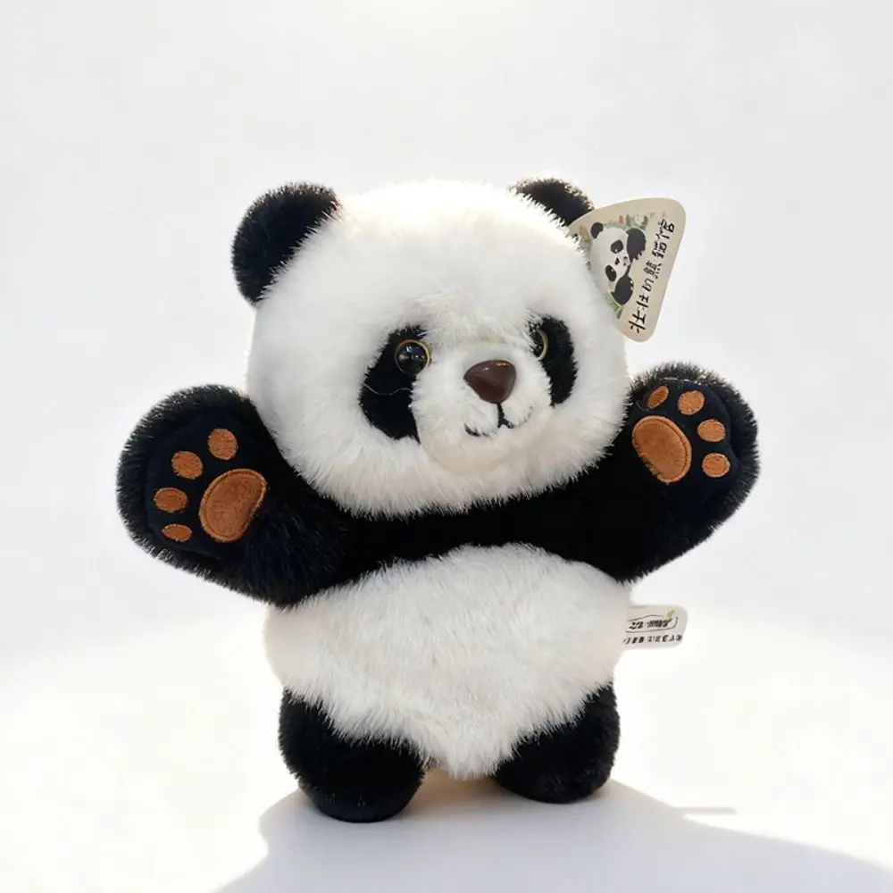 Knuffel Storytelling Panda Pluche handpop Zachte sjaal Panda Pluche nekkussen Simulatie Handschoenen Panda Pluche hoed Nieuwjaar