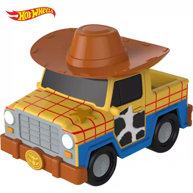 Disney Toy Story Buzz Lightyear Woody Jessie Rex Alien Cartoon Model Inertial Pull-Back Free Wheel Car Toys Collection Kids Gift