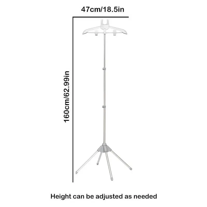 Składany podręczny teleskopowy stojak na parownica do odzieży parownica do ubrań spinacze do prania akcesoria do hoteli w fabrykach odzieży