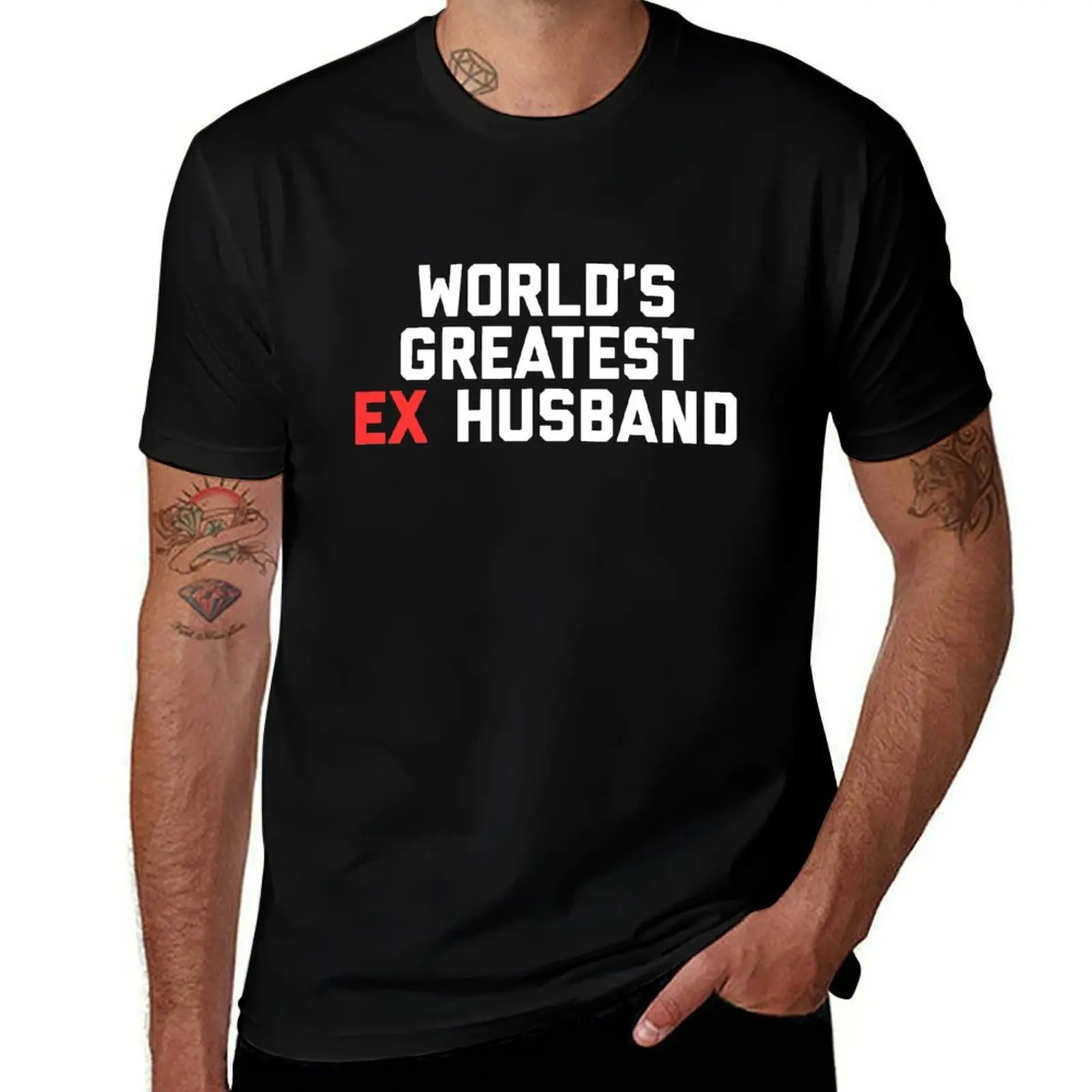 World's Greatest Ex Husband T-Shirt baggy shirts vintage t shirts quick-drying graphics mens t shirts pack