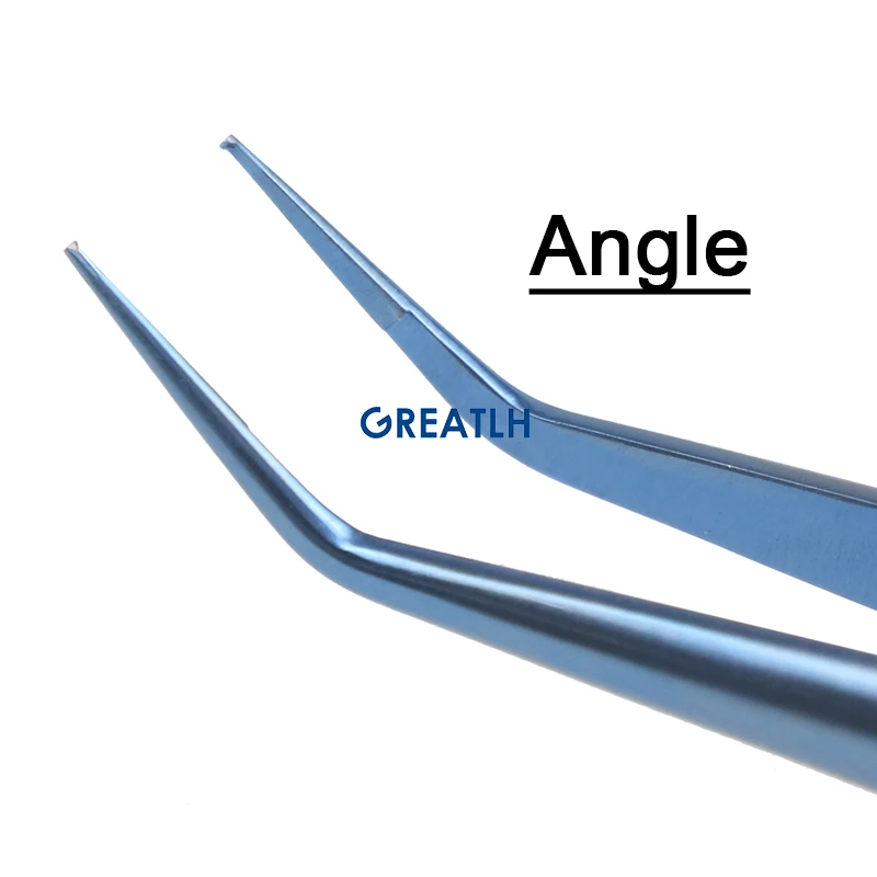 Ophthalmic Micro Surgery Forceps Eye Forceps with Platform Titanium Alloy Autoclavable Ophthalmic Instrument