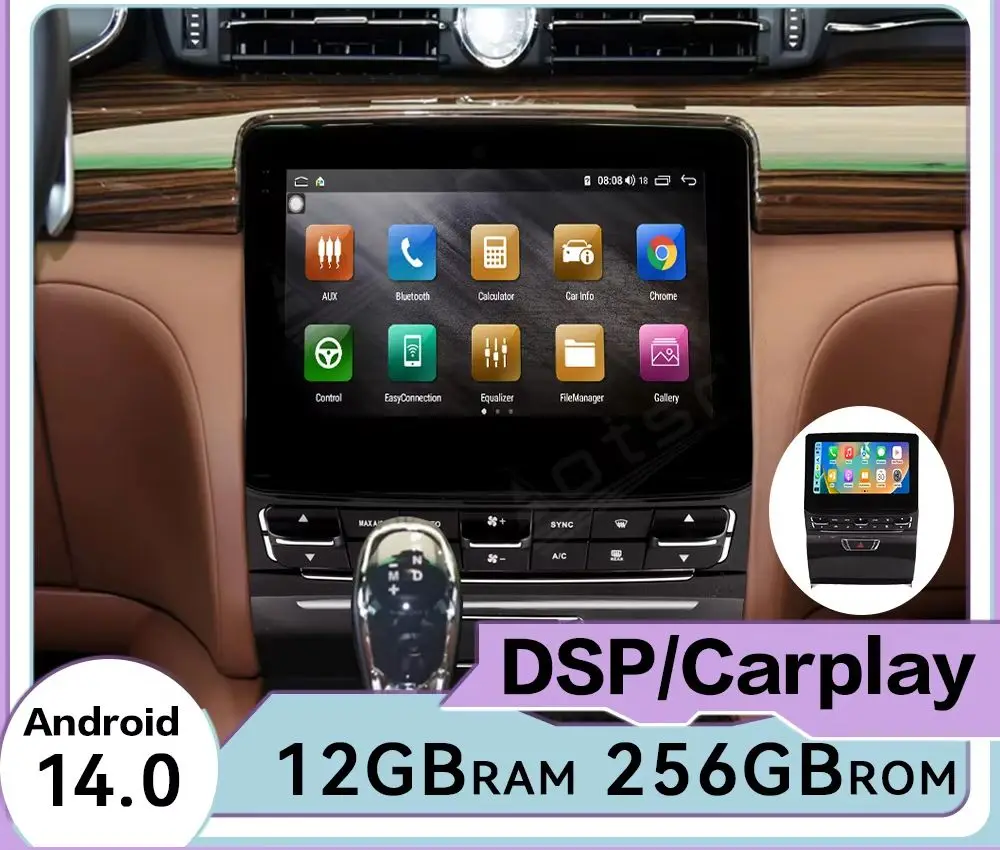For Maserati Quattroporte 2013-2015 Android Auto Touch Screen Automotive Multimedia Car Radio GPS Navigation Audio Stereo Head