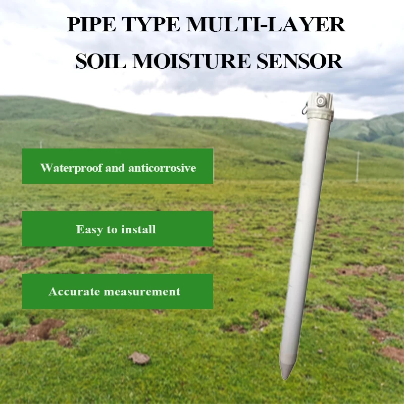 BOY-SO05 Sensor de suelo multicapa inteligente, probador de humedad y temperatura de tubería para jardín agrícola, compatible con OEM ODM