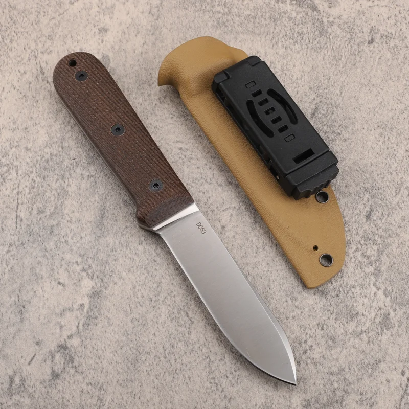 Samsend Fixed Blade Knife DC53 blade Micarta G10 Handle Portable Hand Tools Outdoor Tactical Straight Hunt Utility Camping knife