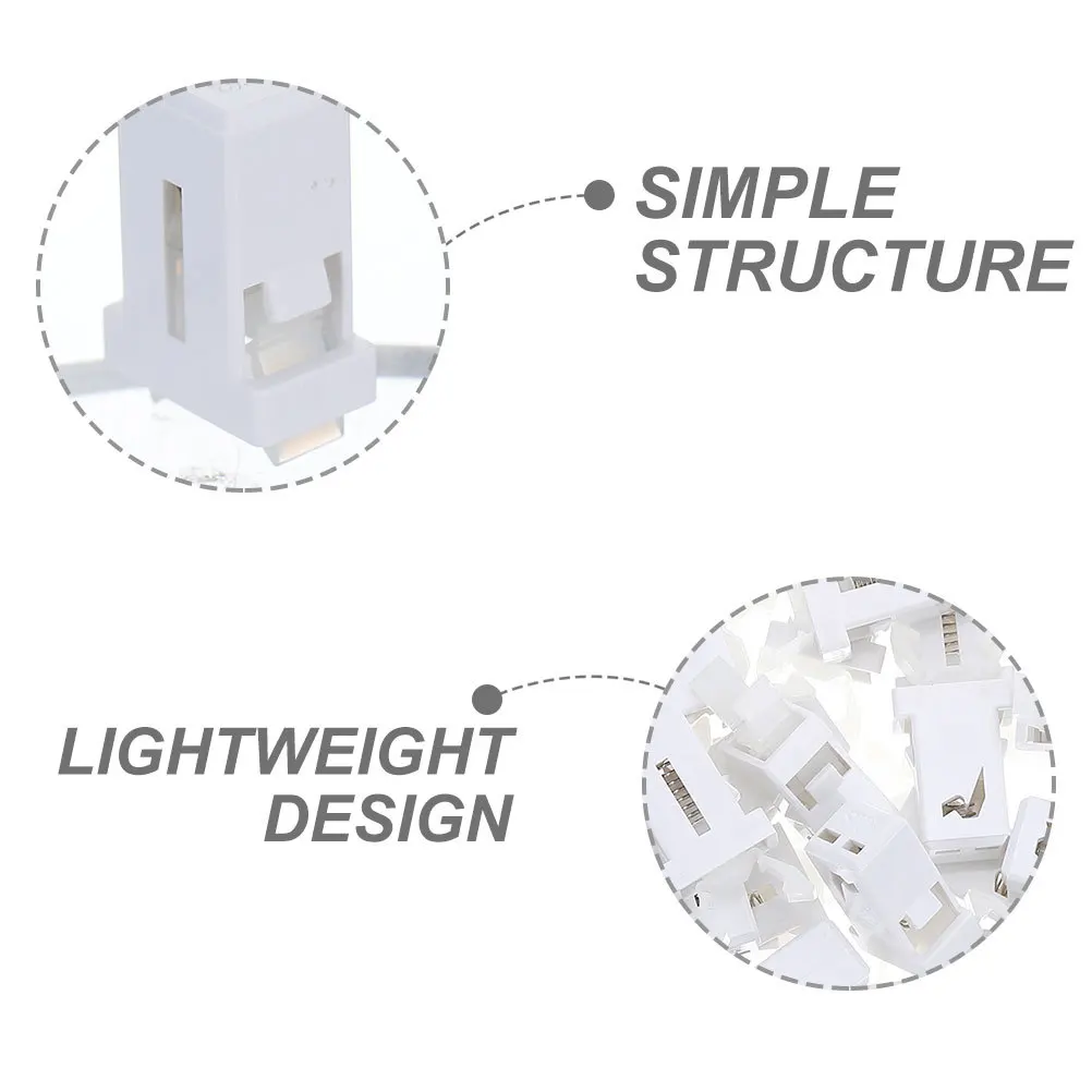 

50pcs Press For Trash Can Buckle Abs Replacement Latch Lock Waste Bin Push Button Garbage Can Accessories Clip