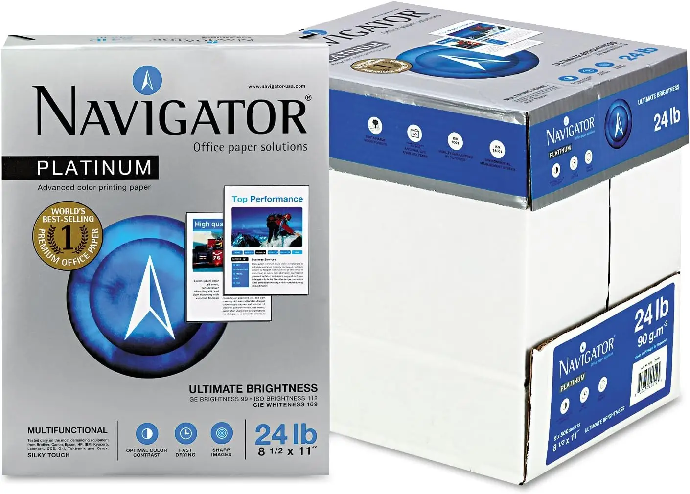 

99 Brightness 24lb Letter Paper 2500 Sheets/Carton, White 8.5x11