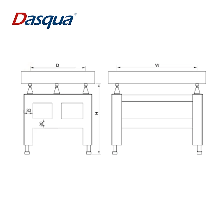 Dasqua Calibration Granite Inspection Plate Stand Surface Plate Stand