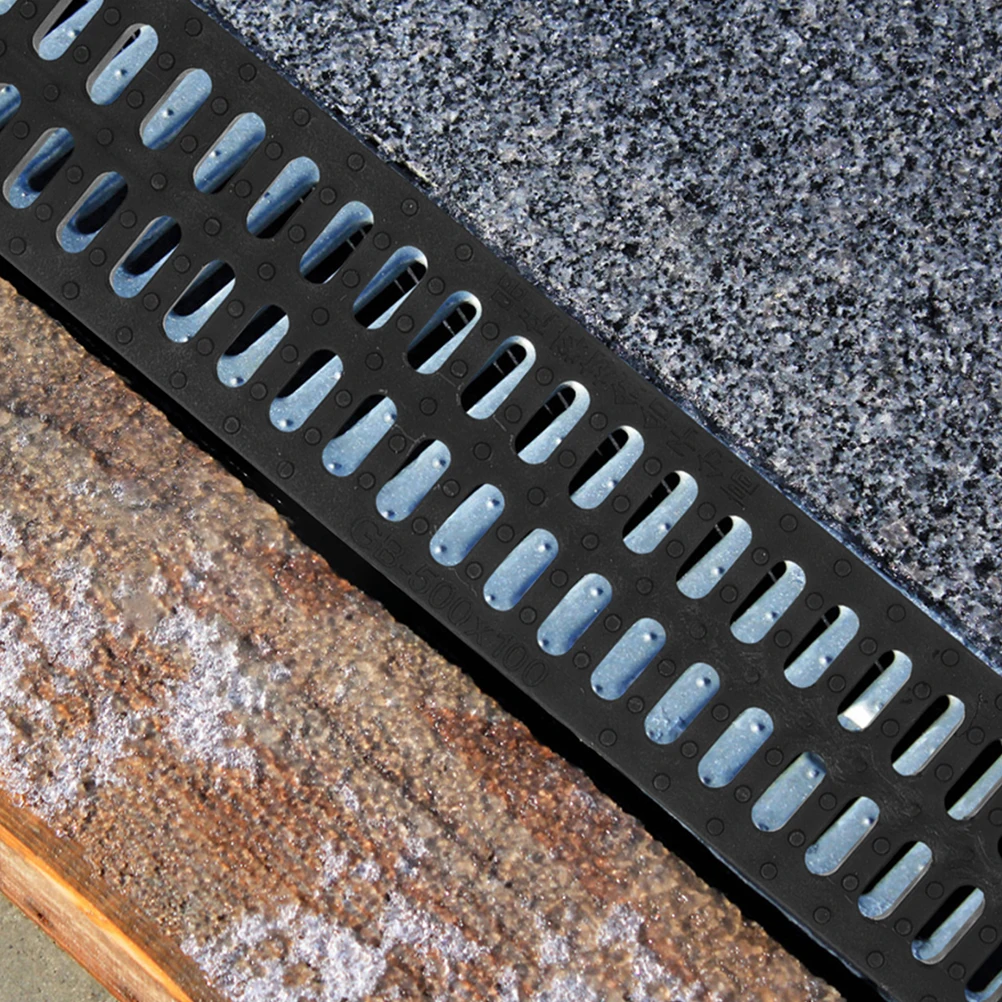 2 قطعة غطاء خندق بلاستيكي قوي الصرف مصبغة في الهواء الطلق المطبخ الحمام المرآب الطابق مصفاة المجاري مدينة غطاء خندق