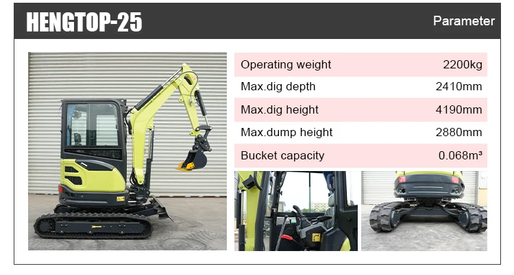 Kostenloser Versand Diesel-Minibagger CE EPA Euro 5 Kompakter Raupenbagger Mikrobagger Baumaschine Kleiner Bagger Preis Anpassbar – Detail 10