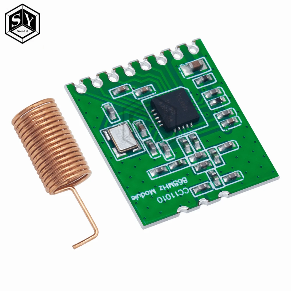 CC1101 10mW Wireless Module 433MHZ 868MHZ 300-1000M Long Distance Transmission With SMA Antenna Wireless Transceiver Module