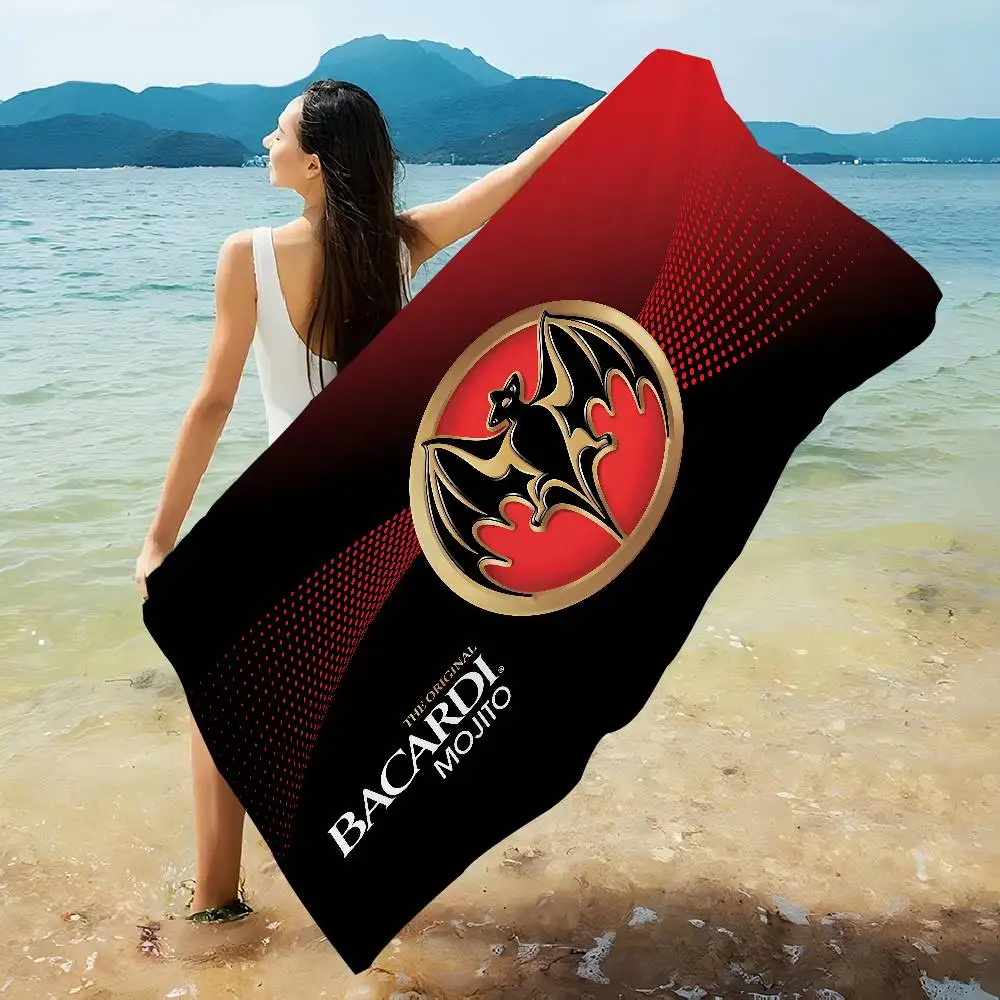 B-Bacardi Mikrofaser-Strandtuch, saugfähig, schnell trocknend, weich, für Yoga, Schwimmen, Resort, Bergsteigen