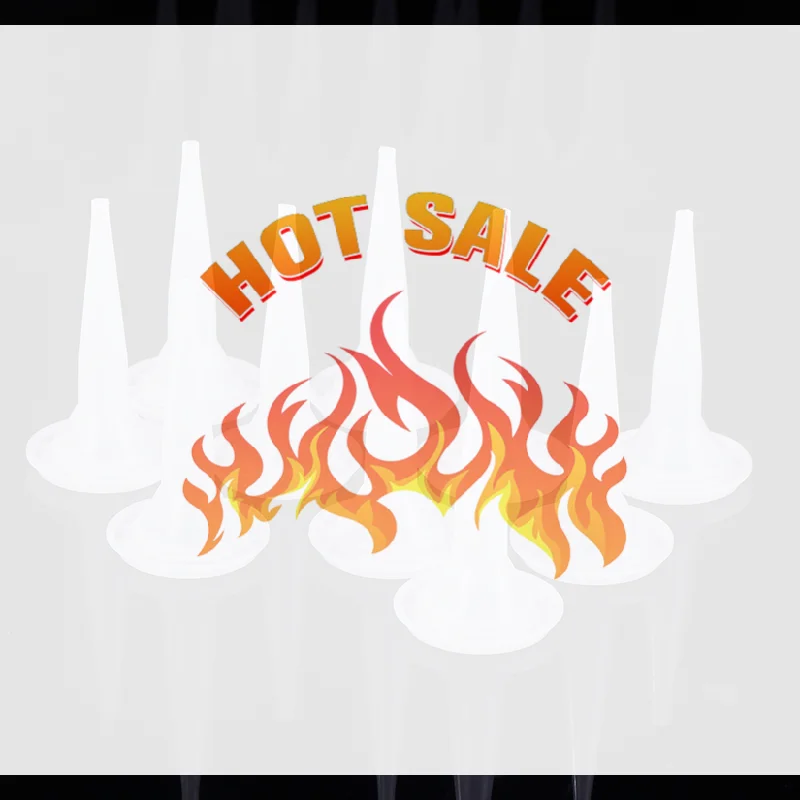 

10pcs Caulking Nozzle Structural Glue Nozzle Plastic Universal Caulking Nozzle Tip Mouth Tools