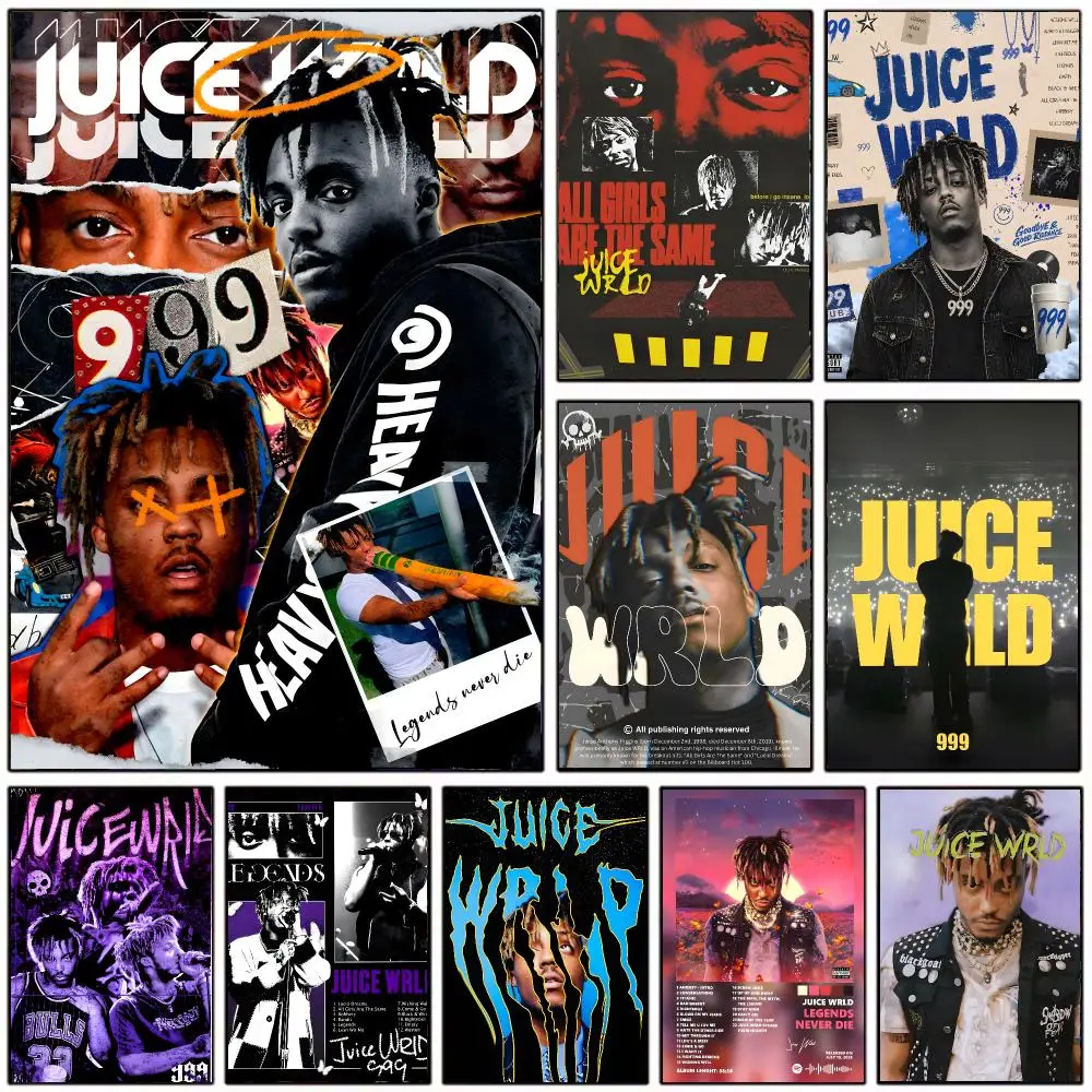 emotional rapper J-Juice WRLD Poster Modern Home Decoration Interior Design & Contemporary Wall Art Collection