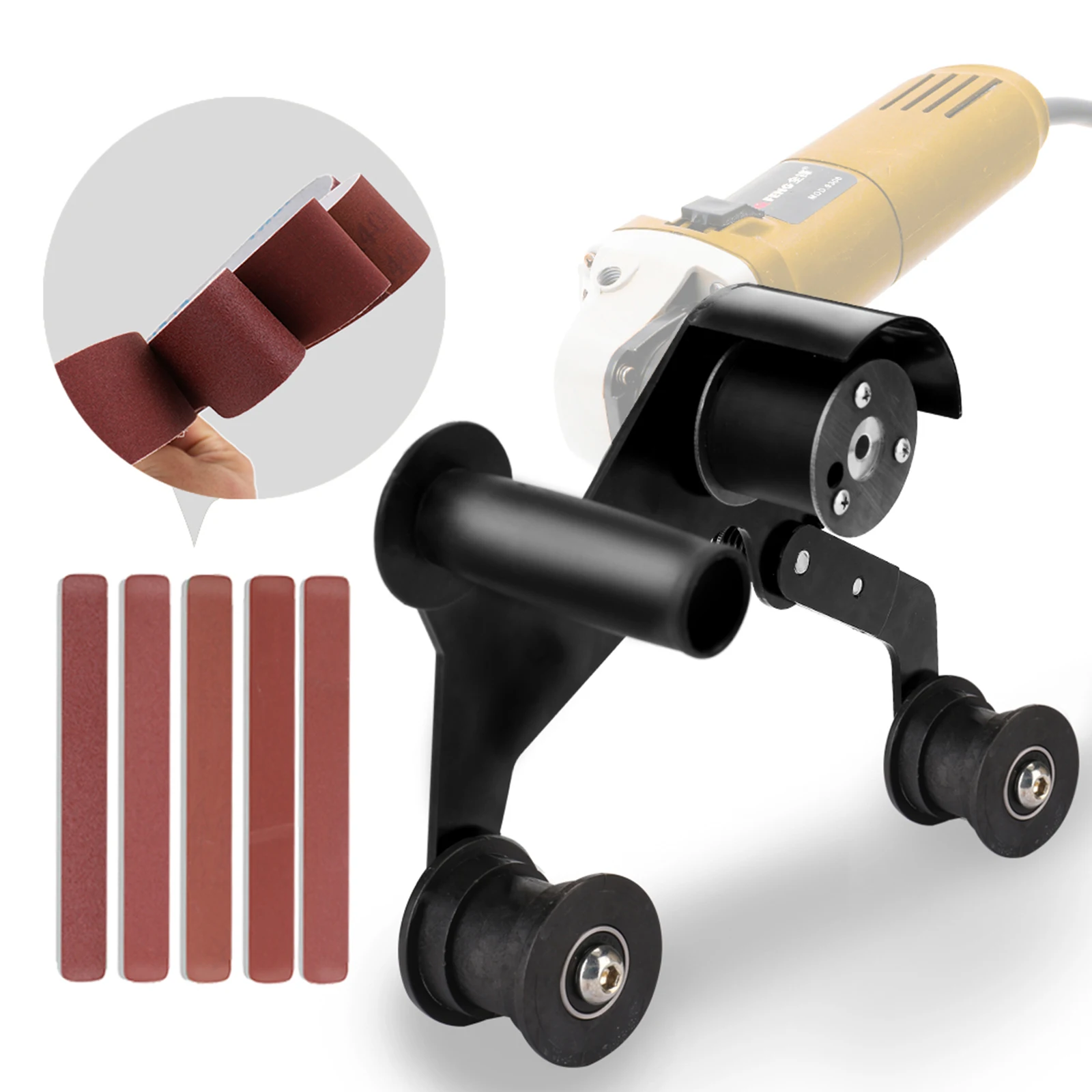 محول حزام ساندر للزاوية، مرفق الصنفرة، US 5/ الخيط، أداة تلميع احترافية سهلة التجميع 14، M14 #2