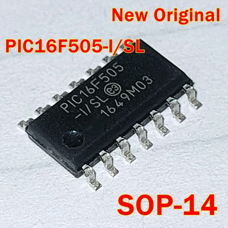 

1pcs to 100pcs PIC16F505-I/SL SOP-14 New Original 8-Bit Flash Microcontrollers