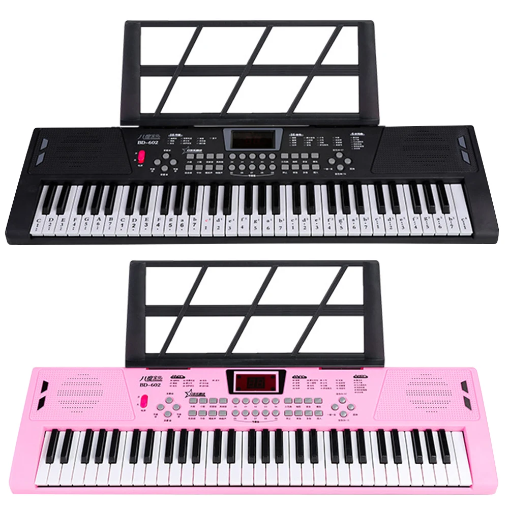 61 Keys Piano Musical Keyboard Synthesizer Instrument USB Digital Keyboard Kids Piano Electronic Keyboard for Beginners Children