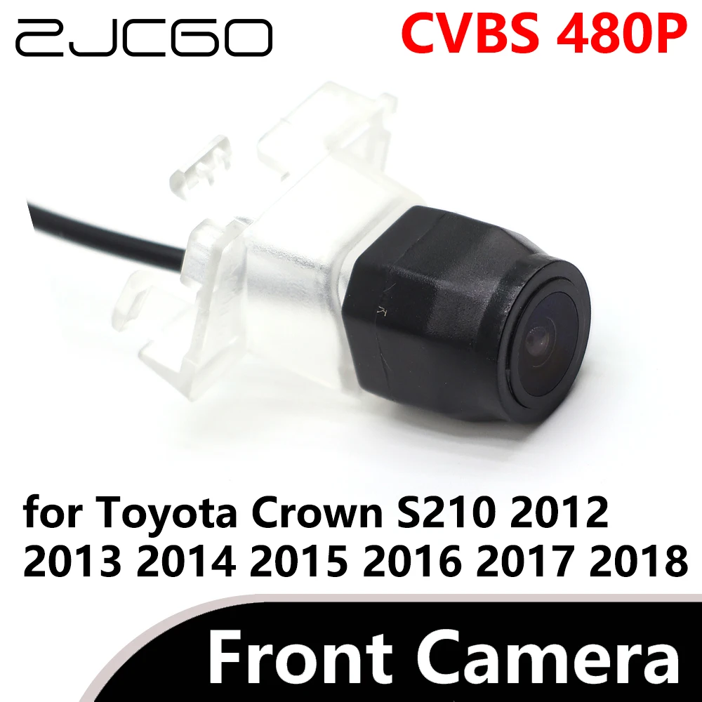 

ZJCGO CVBS 480P 170° Car Parking LOGO Front View Camera waterproof for Toyota Crown S210 2012 2013 2014 2015 2016 2017 2018