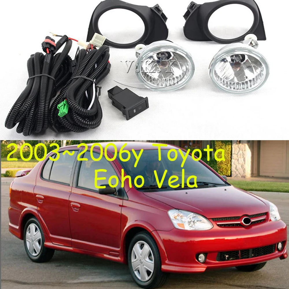 

car bumper headlight for Toyota Eoho Vela fog light 2003~2006y car accessories halogen bulb auto Eoho Vela headlamp