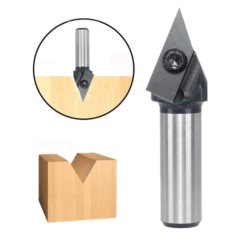 60 Degree Blades Carbide Brand New Router Bit Milling For Engraving For Wood Replacement V-shaped Wood Woodworking