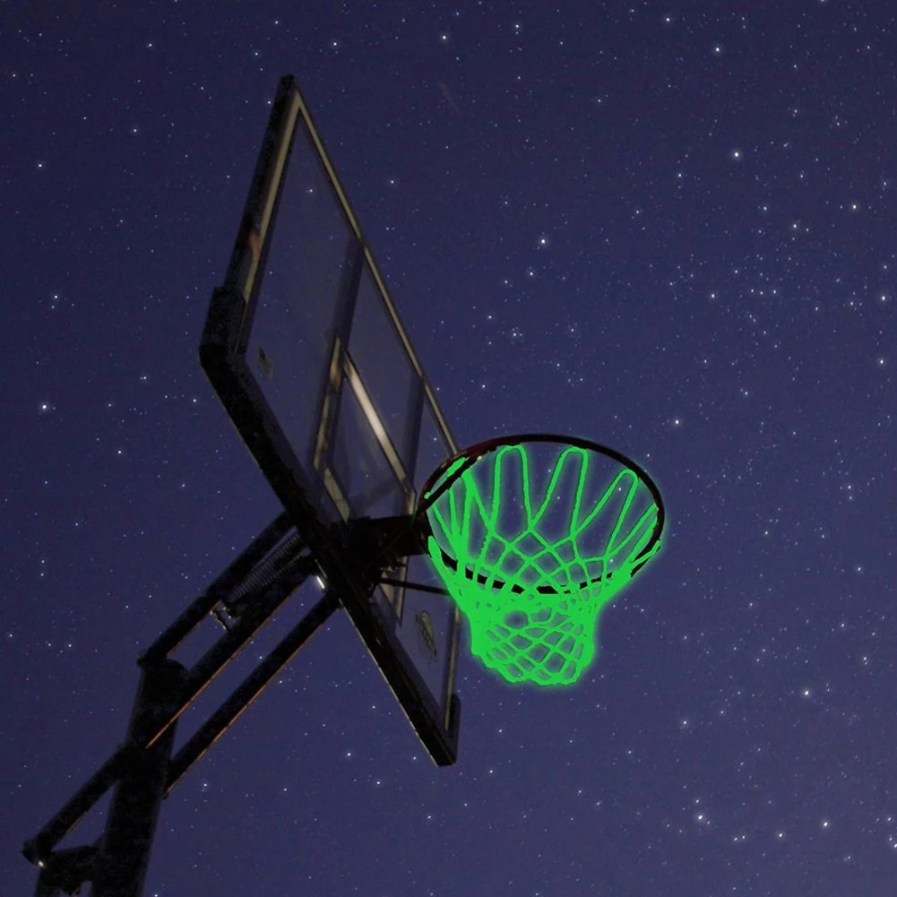 Glow Basketball Net Luminous Basketball Net Basketball Net Replacement Outdoor Portable Basketball Net for Outdoor Indoor Sports