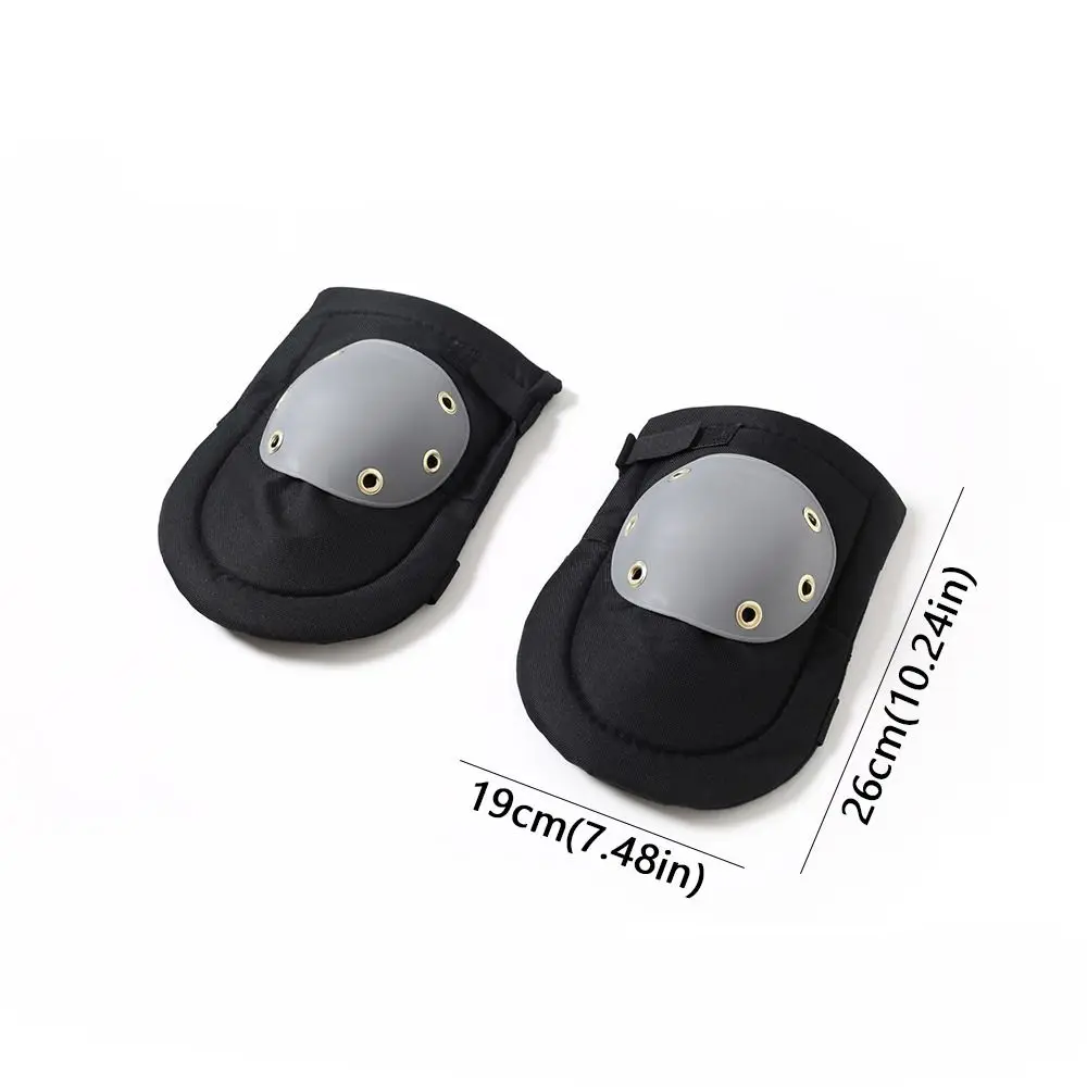 Soft Work Knee Pads Adjustable Straps Black Professional Knee Pads Protective Padding Protective Knee Pads Skating