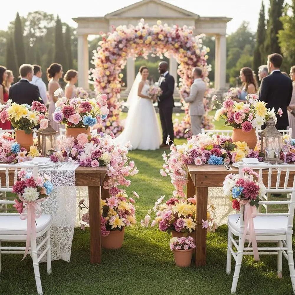 

20PCS Multicolor Artificial Flower Heads Silk DIY Accessories Silk Peony Flower Ornament Headdress Simulation Flower Gift