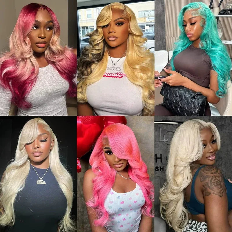 13x4 13x6 Body Wave Lace Front Wig Human Hair 613 Honey Blonde Colored Lace Frontal Wigs 250 Density Vietnamese Remy Hair Wigs image 5