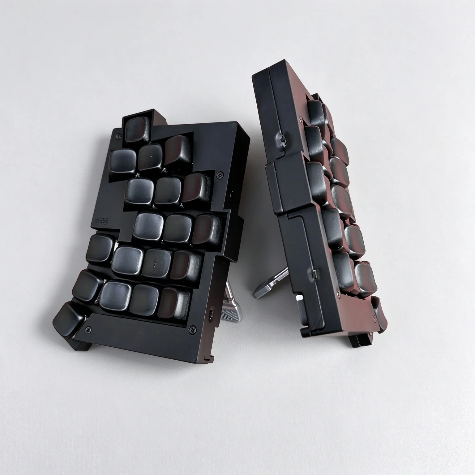 Totem Low Profile Split Keyboards Bracket Version Custom Sla Resin Case Kip Lame Keycap Hot Swap Wireless Zmk Ergonomics