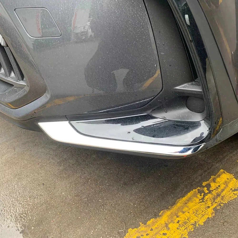 ABS/Steel Front Fog Lamp Light Trim Covers For Lexus NX 250 260 350h 350 F 2022 2023 2024 Eyebrow Car Accessories Stickers 2Pcs