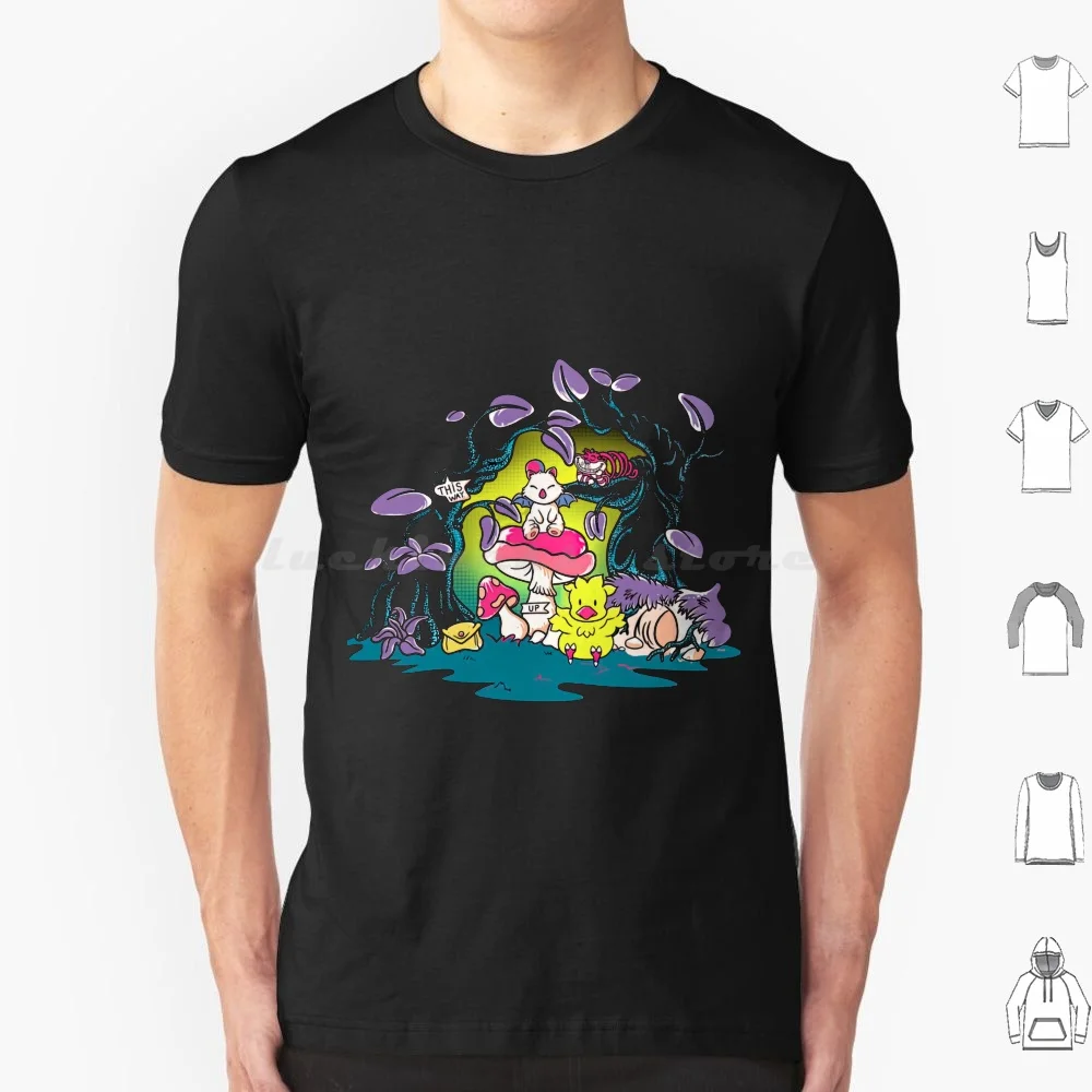 Fantasy Forest T Shirt Men Women Kids 6xl Vivi Chocobo Fantasy Ff9 Ffix Final Fantasy Wizard Black Mage Ornitier Mage Kupo