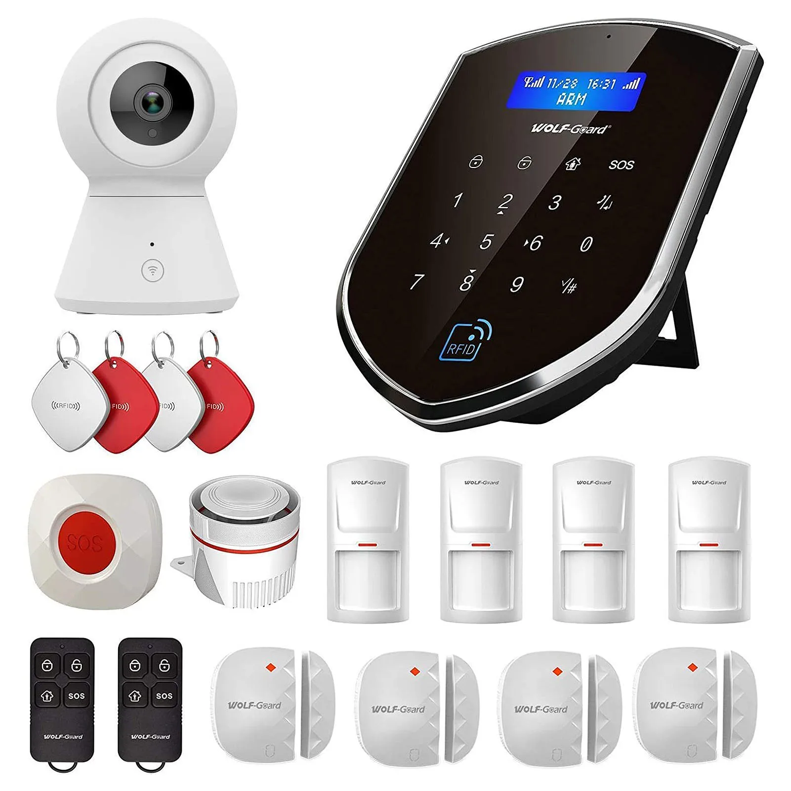 TuyaSmart  WIFI 4G  GSM  Smart alarm security Home Alarm Systems Gateway support Alexa and google