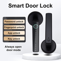 Smart Door Lock APP/Password/Fingerprint/Key Unlocking Electronic Lock Indoor Door Handle Lock for Bathroom Bedroom Home Locks