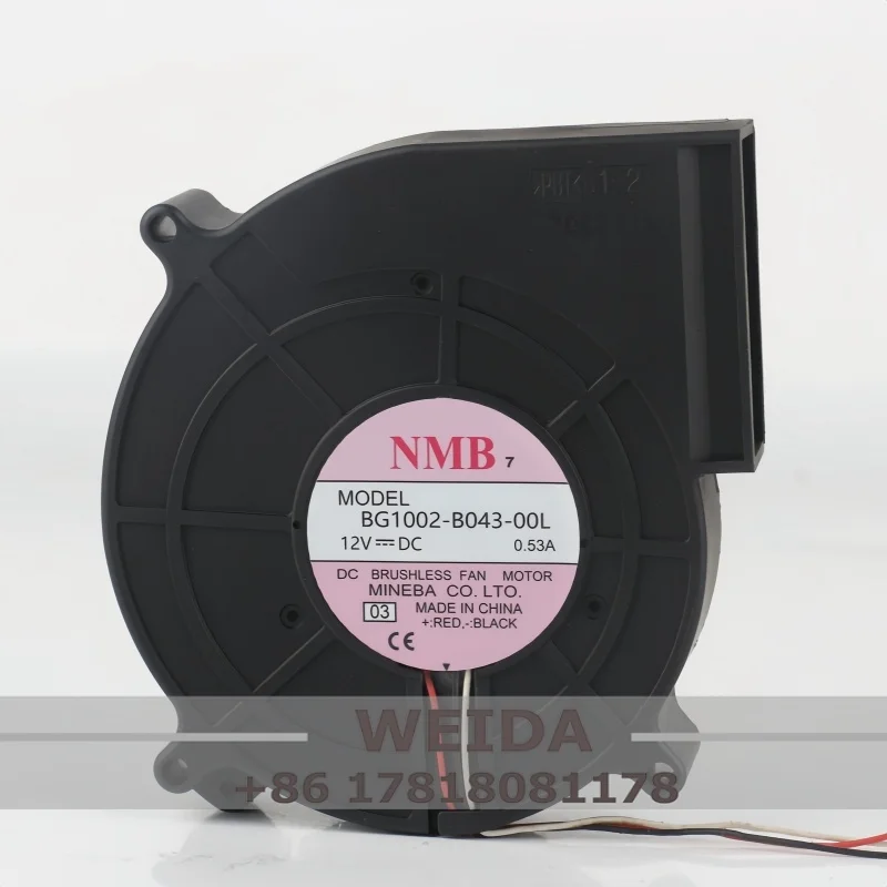 

cooling fan New original NMB DC 12V 0.53A AC EC 10025 10CM 100X100X25MM turbine chassis server 3-wire BG1002-B043-00L
