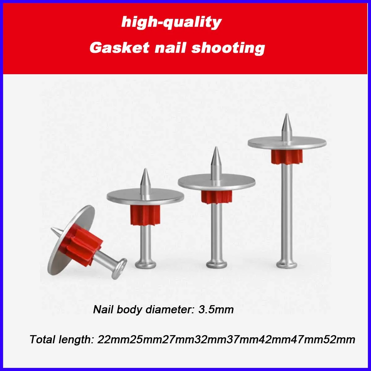 

High Strength Gasket, Injection Nail, Steel Nail, Cement Nail, Suspended Ceiling, Concrete Gasket Nail