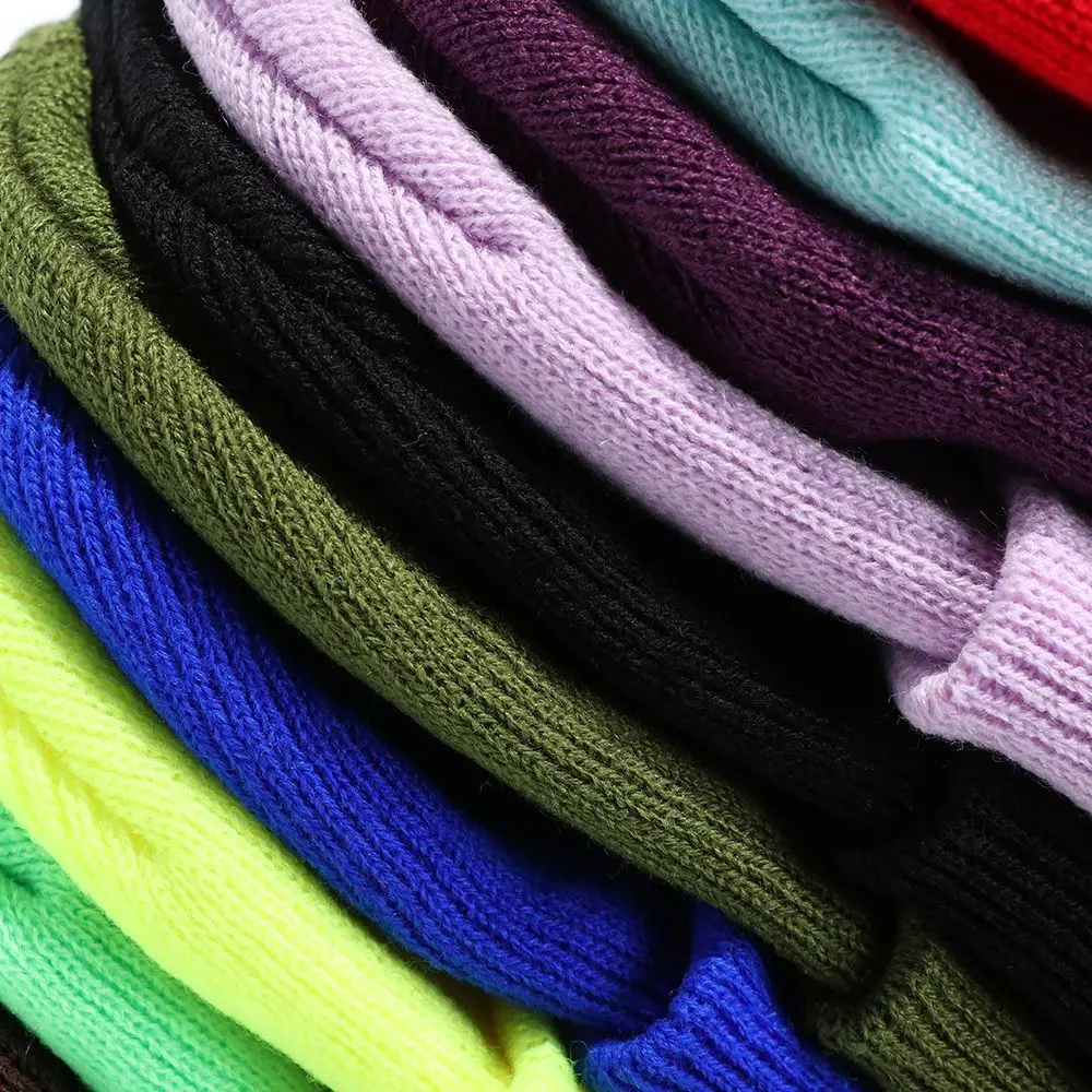New Woman/Men Solid Cute Winter Autumn Hats Warmer Bonnet Female Beanie Caps Knitted Beanies