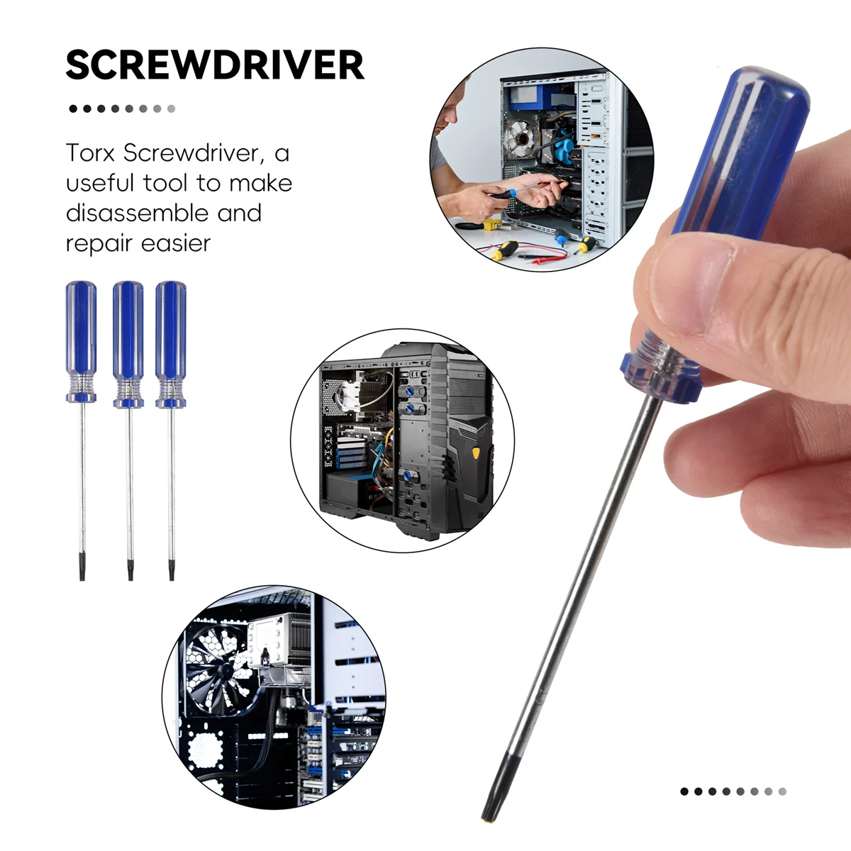 ไขควง T8/T9/T10ป้องกันการงัดแงะชุดขับแบบทอร์กซ์เพื่อความปลอดภัยสำหรับ Ps3 Xbox