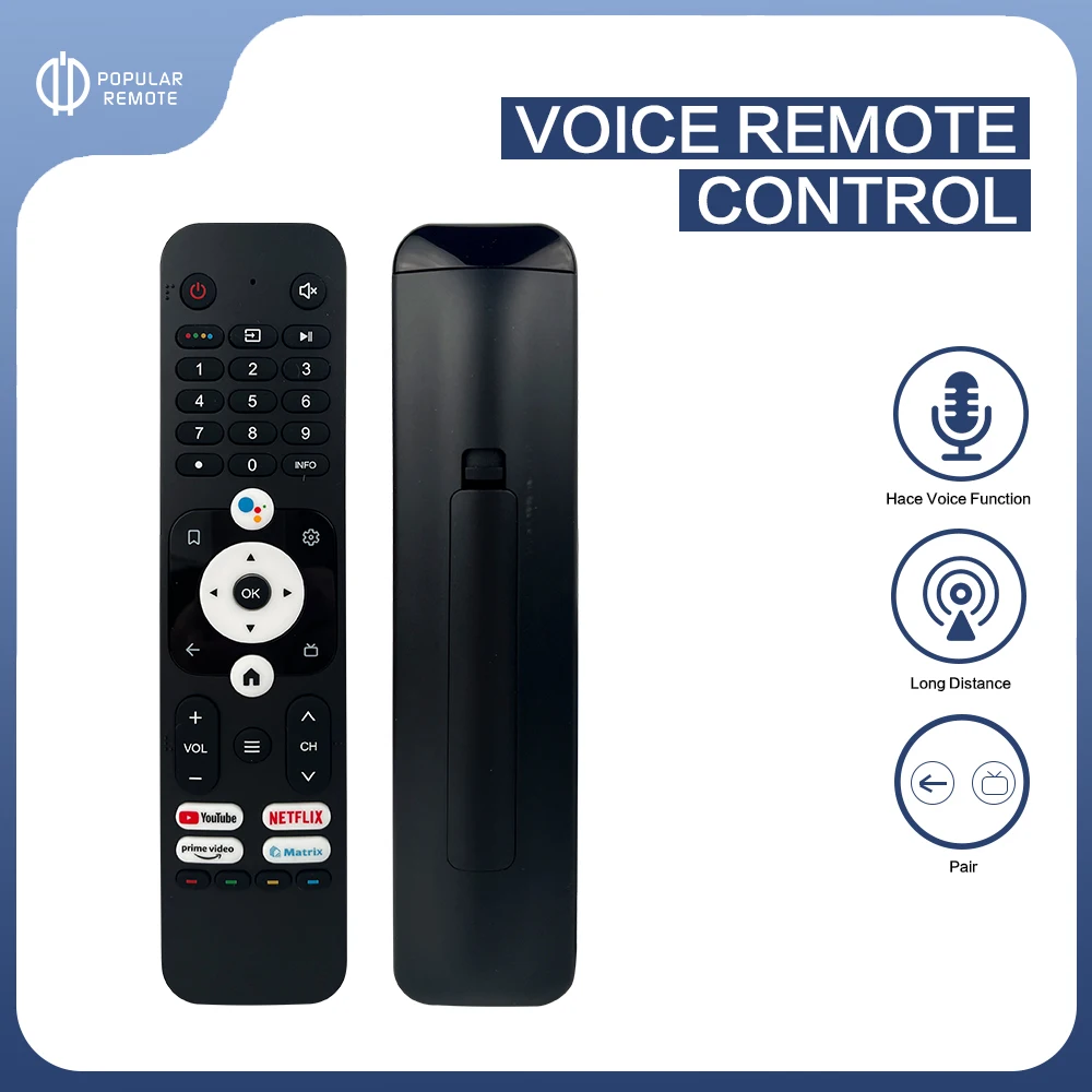 HTR-U31 TV Voice Remote Control For Haier Smart H43K66UG Plus H50K66UG H55K66UG H58K66UG H65K66UG Series TVs