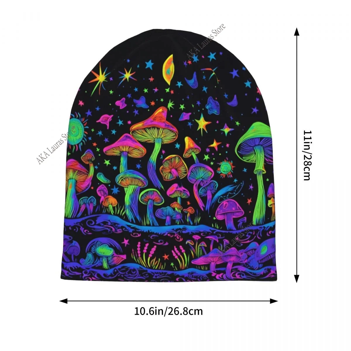 صورة ملونة الفطر الرجال النساء بيني يندبروف قبعة تزلج طبقة مزدوجة النسيج بونيه قبعة #3