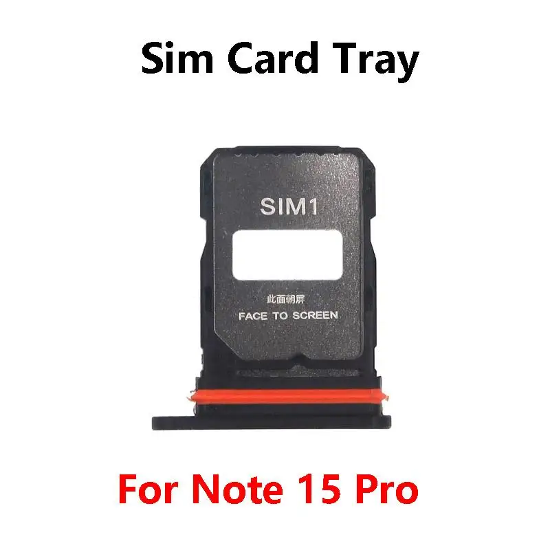

For Xiaomi Redmi Note 15 Pro Plus 5G SIM Card Tray Slot Holder Adapter Socket Repair Parts