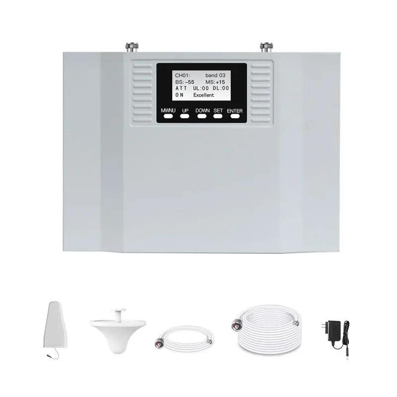 

ATNJ Digital Tri Band Selective 900 1800 2100MHz Signal Booster B3 B8 B1 Amplifier 2G 3G 4G Wifi Control Network Repeater